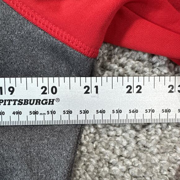 DANSKIN NOW Women's LG (12-14) Full Zip Up Hoodie Jacket in Red and Dark Gray - Picture 5 of 6